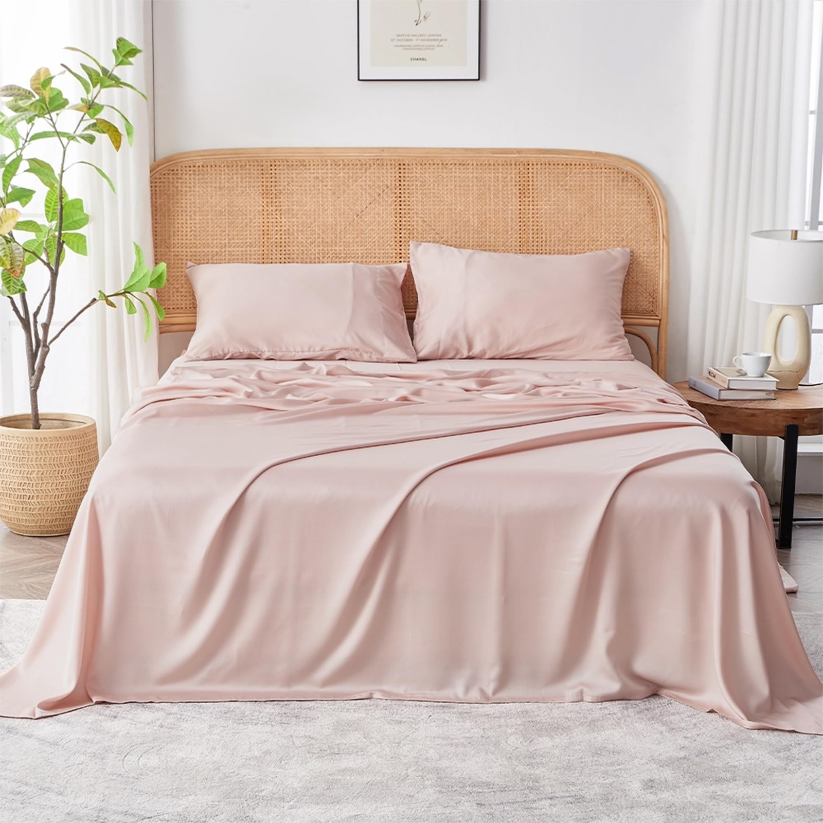 Sijo AiryWeight Tencel Sheet Set, 100% Lyocell Derived from Eucalyptus, Butte... gallery