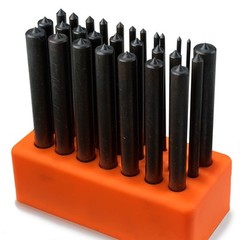 28PC TRANSFER PUNCH SET 3/32″ THROUGH 1/2″ THREADED DRILLED REAMED HOLES
