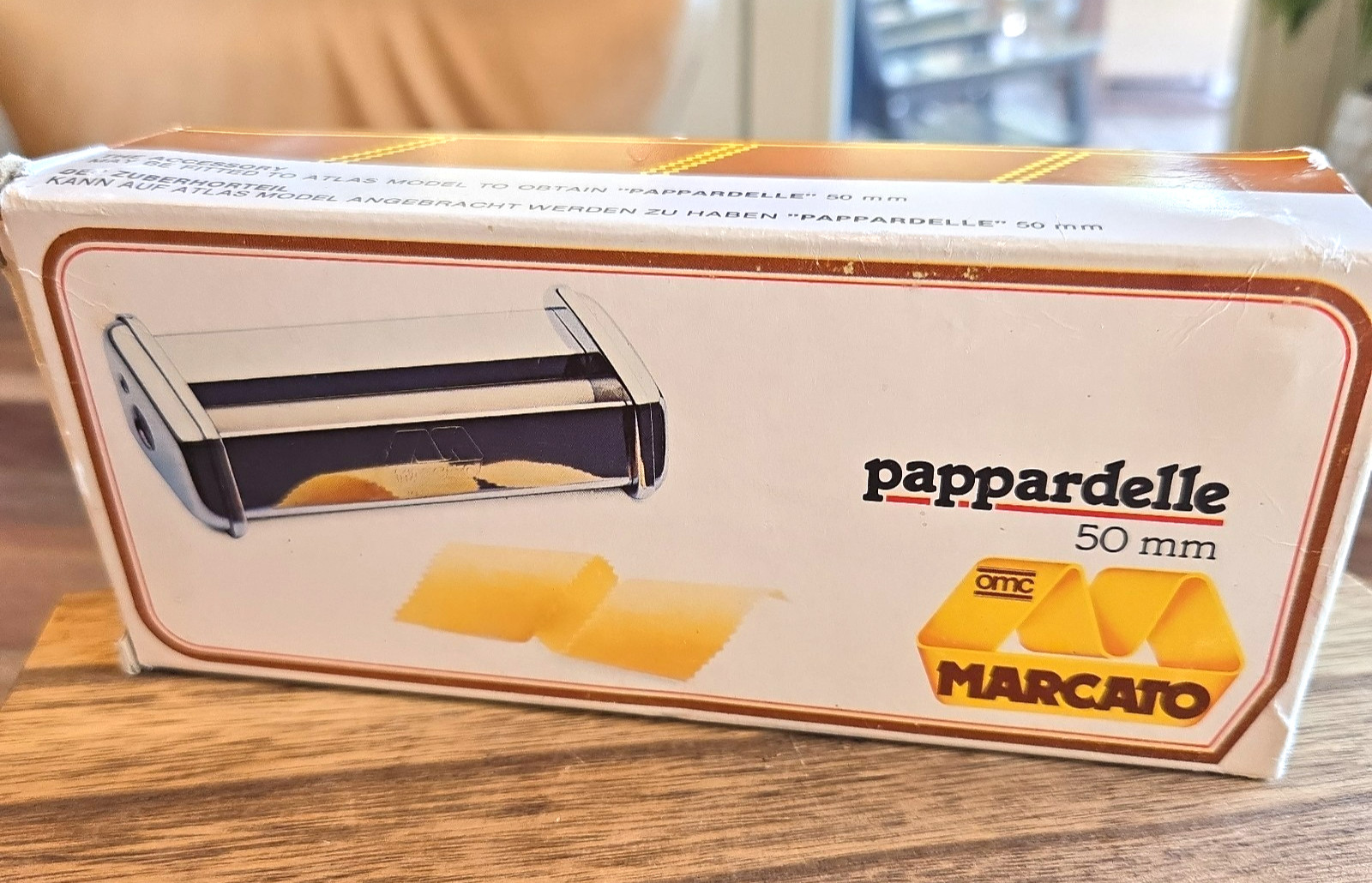 Vintage Marcato Pappardelle Pasta Attachment 50mm for Atlas 150 Lasagna Noodle gallery