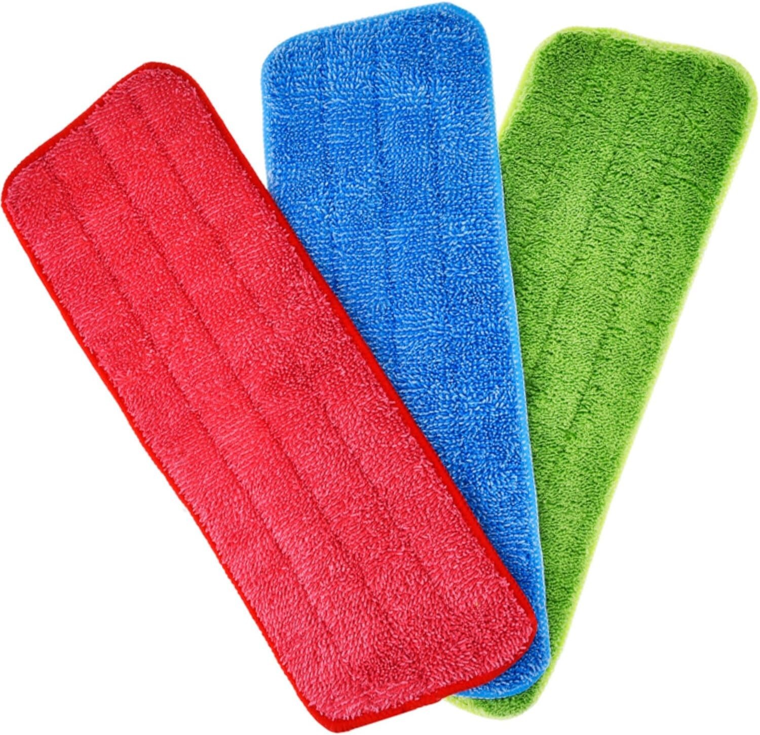3Pack Microfiber Spray Mop Pads Replacement for Wet Dry Mops Flat Heads, 16x5.5" gallery