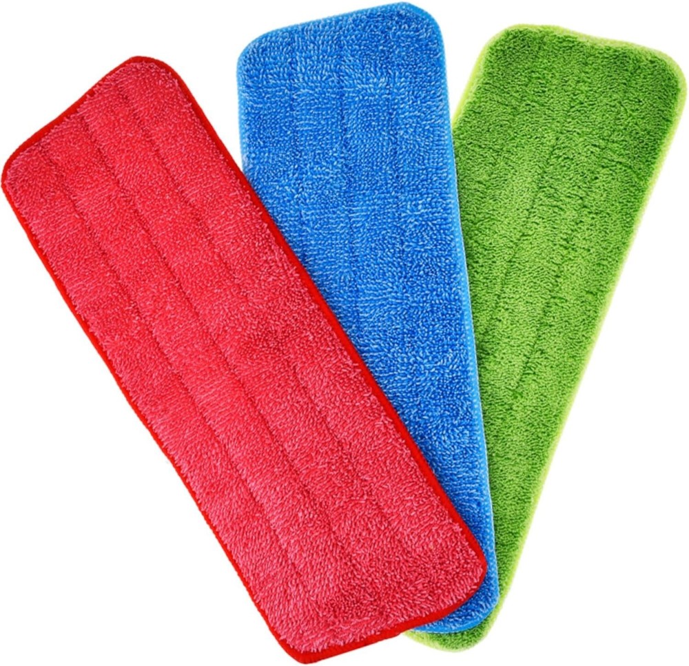 3Pack Microfiber Spray Mop Pads Replacement for Wet Dry Mops Flat Heads, 16x5.5"