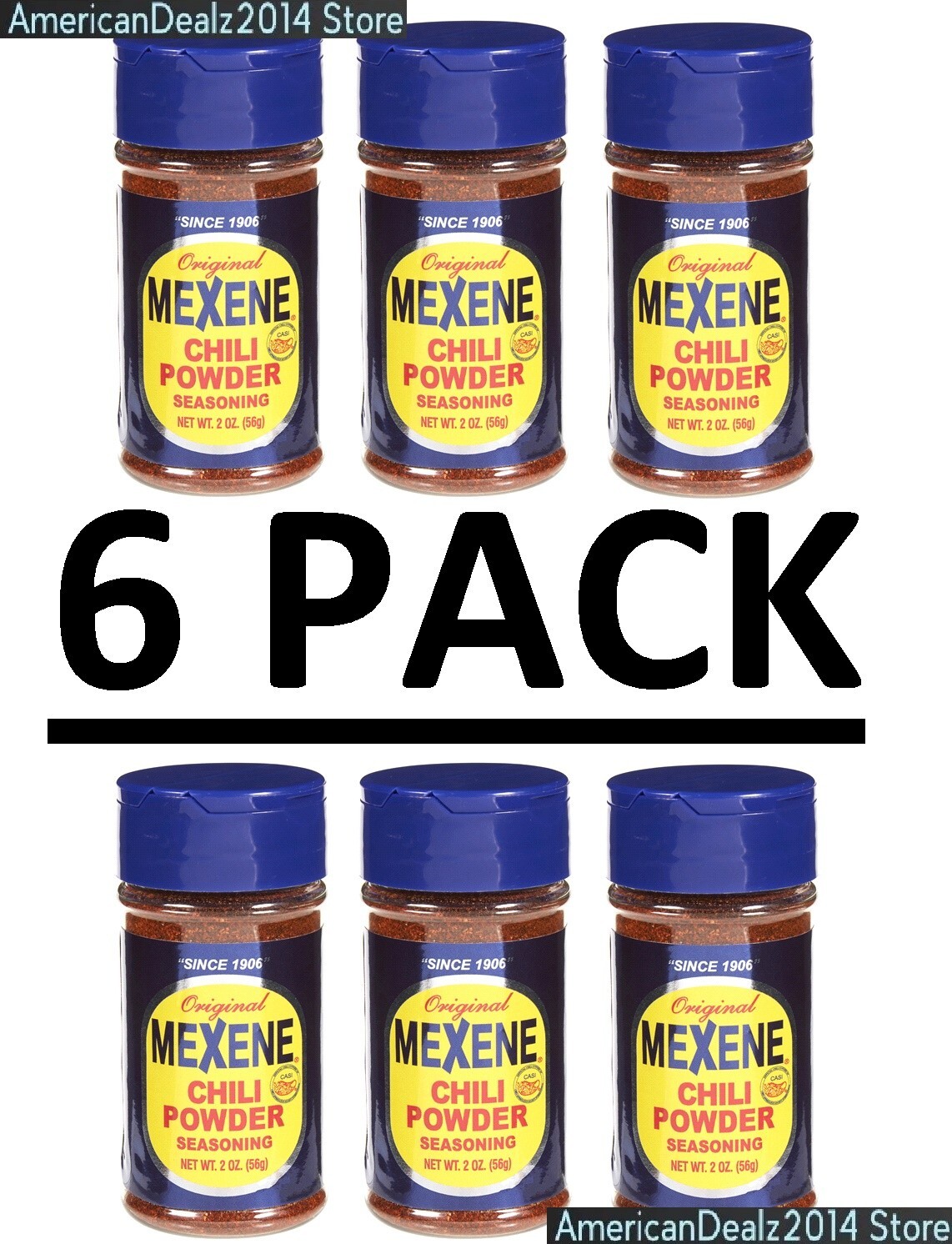 6 PACK - Mexene Chili Powder Seasoning - 2 Ounce (Total 12 Ounce) gallery