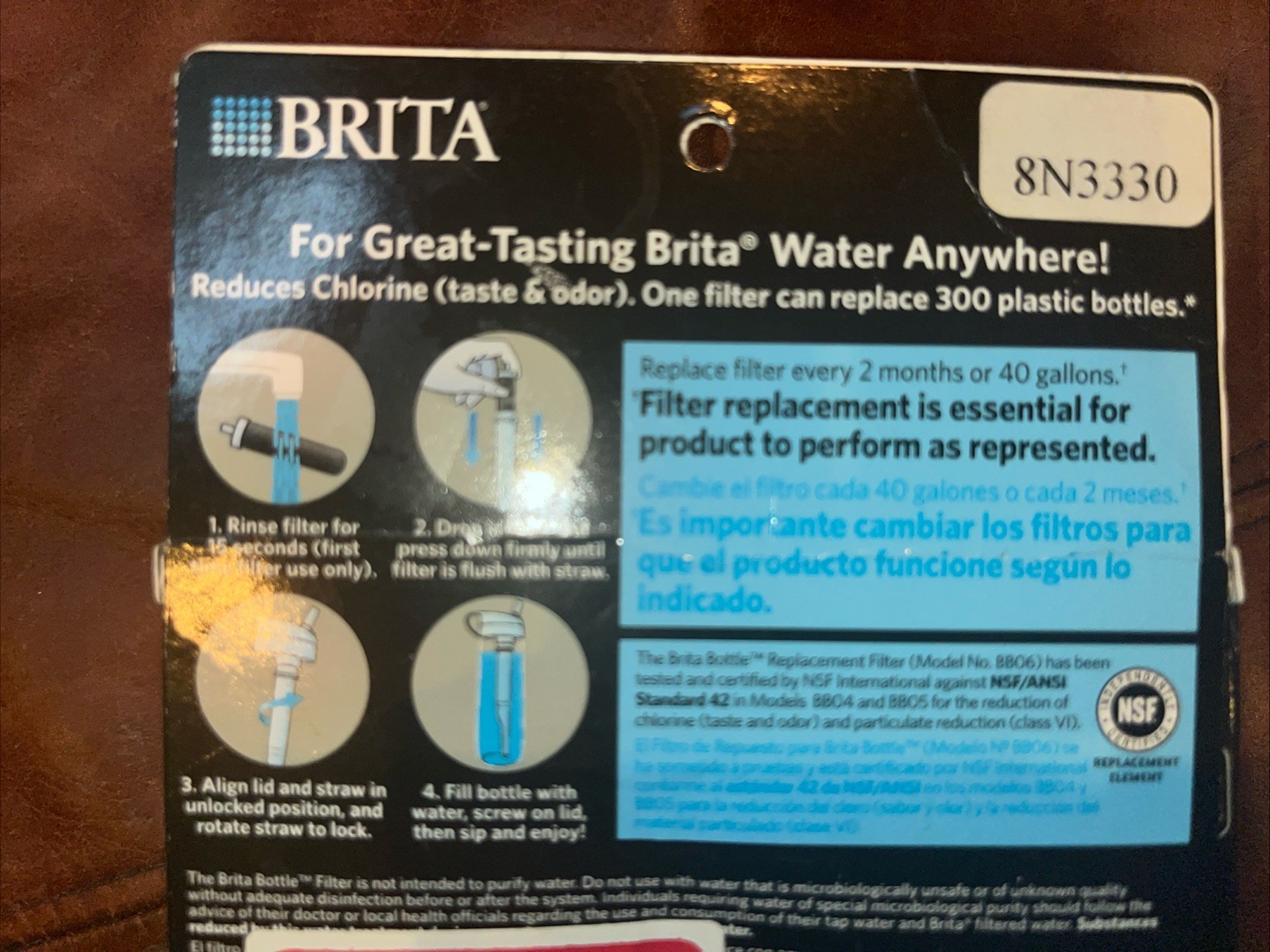 2-Pack Brita Hard Sided Water Bottle Replacement Filters gallery