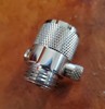 In Line Shower Head Shut off Valve 1-2" MIP Push Button Type Chrome Plated Brass gallery