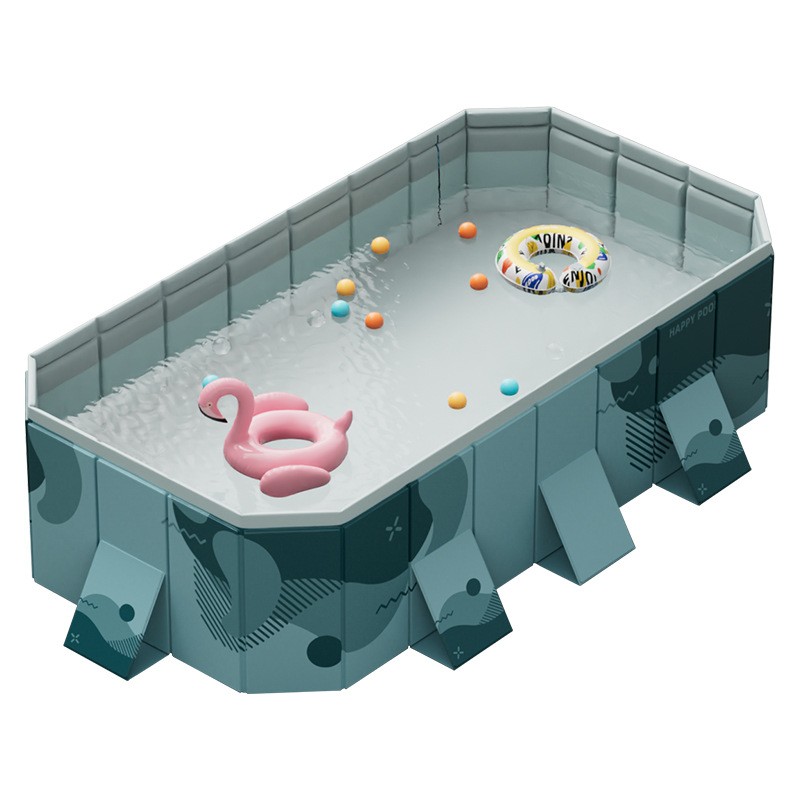 2.1M Foldable Rectangular Family Inflatable Swimming Pool for Kids Adults Pool gallery