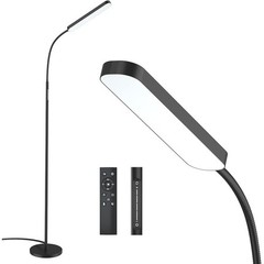 Remote Control LED Floor Lamp Flexible Gooseneck Touch Dimmer Adjustable Light