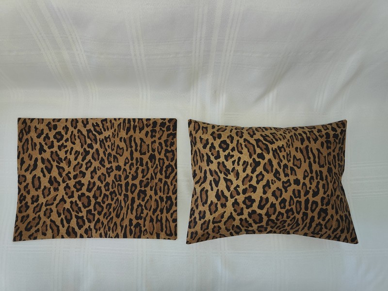 2 RALPH LAUREN ARAGON LEOPARD TOSS PILLOW SHAMS (12x16 inch) New gallery