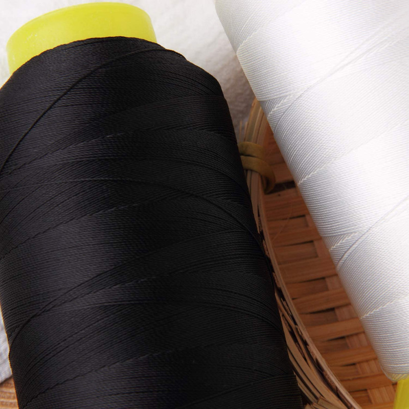 Bonded Nylon Sewing Thread Set 1500yd Heavy Duty Upholstery Craft 2 Spools gallery