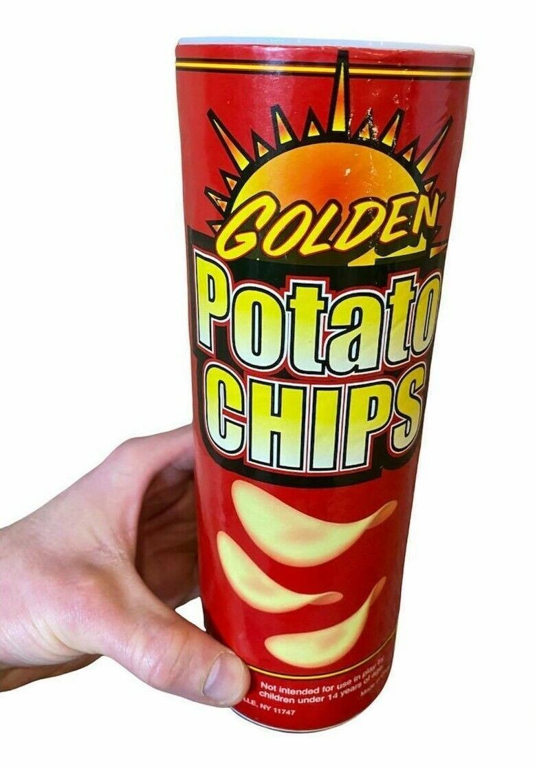 Potato Chips Snake Can Spring Pop - Fun Classic GaG Prank Joke Clown Party Toy gallery
