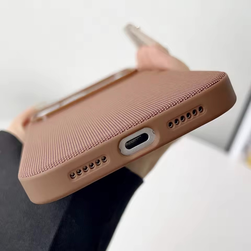 Luxury Tech Woven Magnetic Phone Case For iPhone 17 16 15 14 13 Series Cover gallery