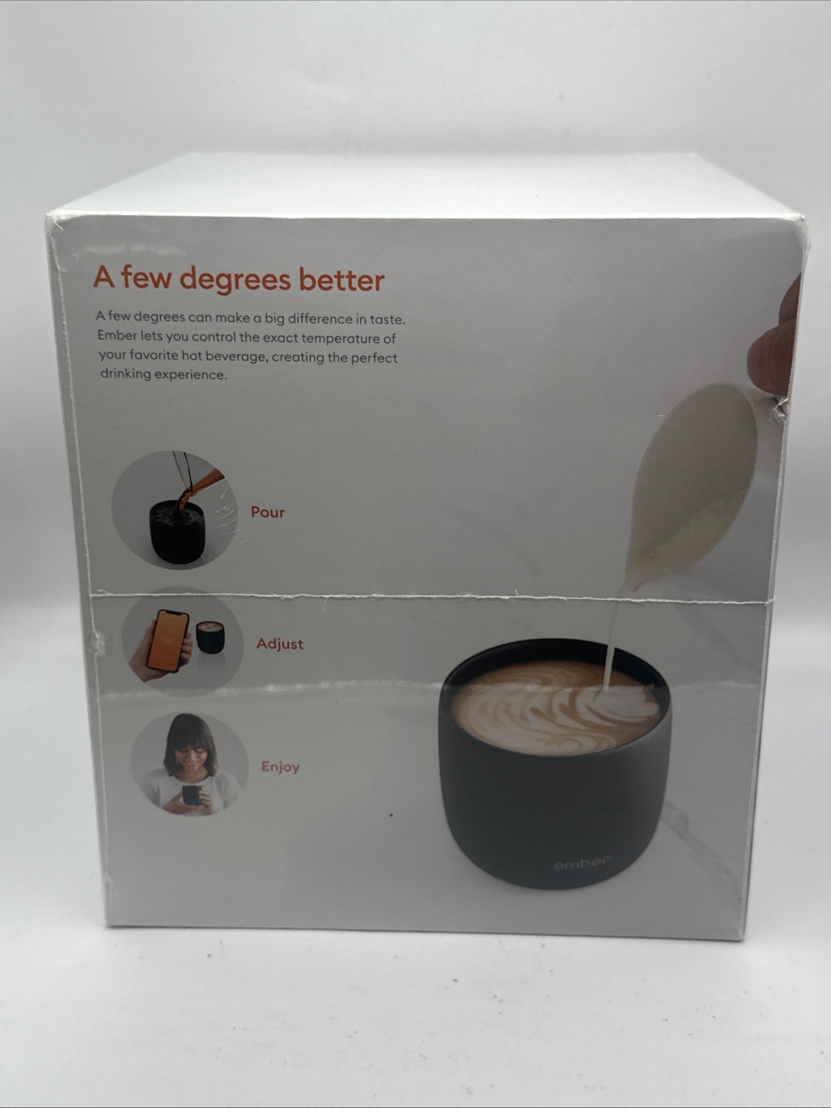 Ember Temperature Control Smart Espresso Cup, 6 Oz, 90 Min Battery Life - Black gallery