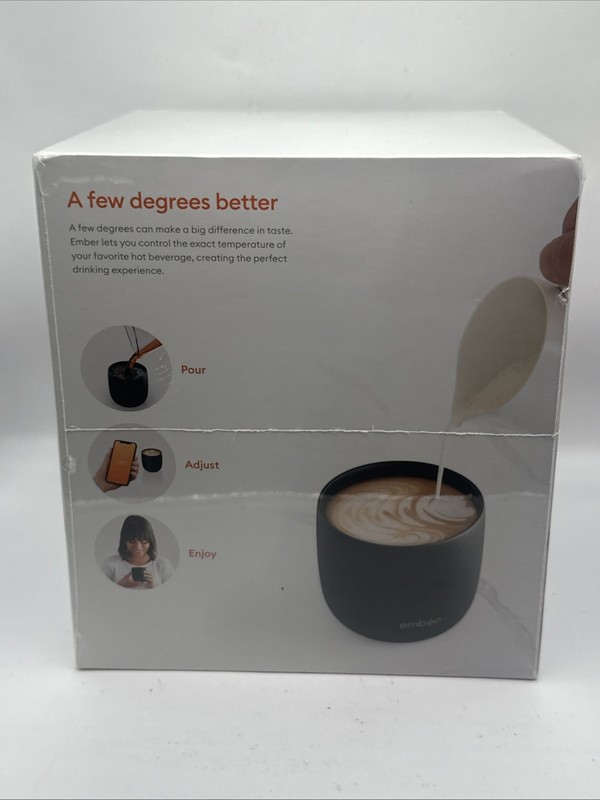 Ember Temperature Control Smart Espresso Cup, 6 Oz, 90 Min Battery Life - Black gallery