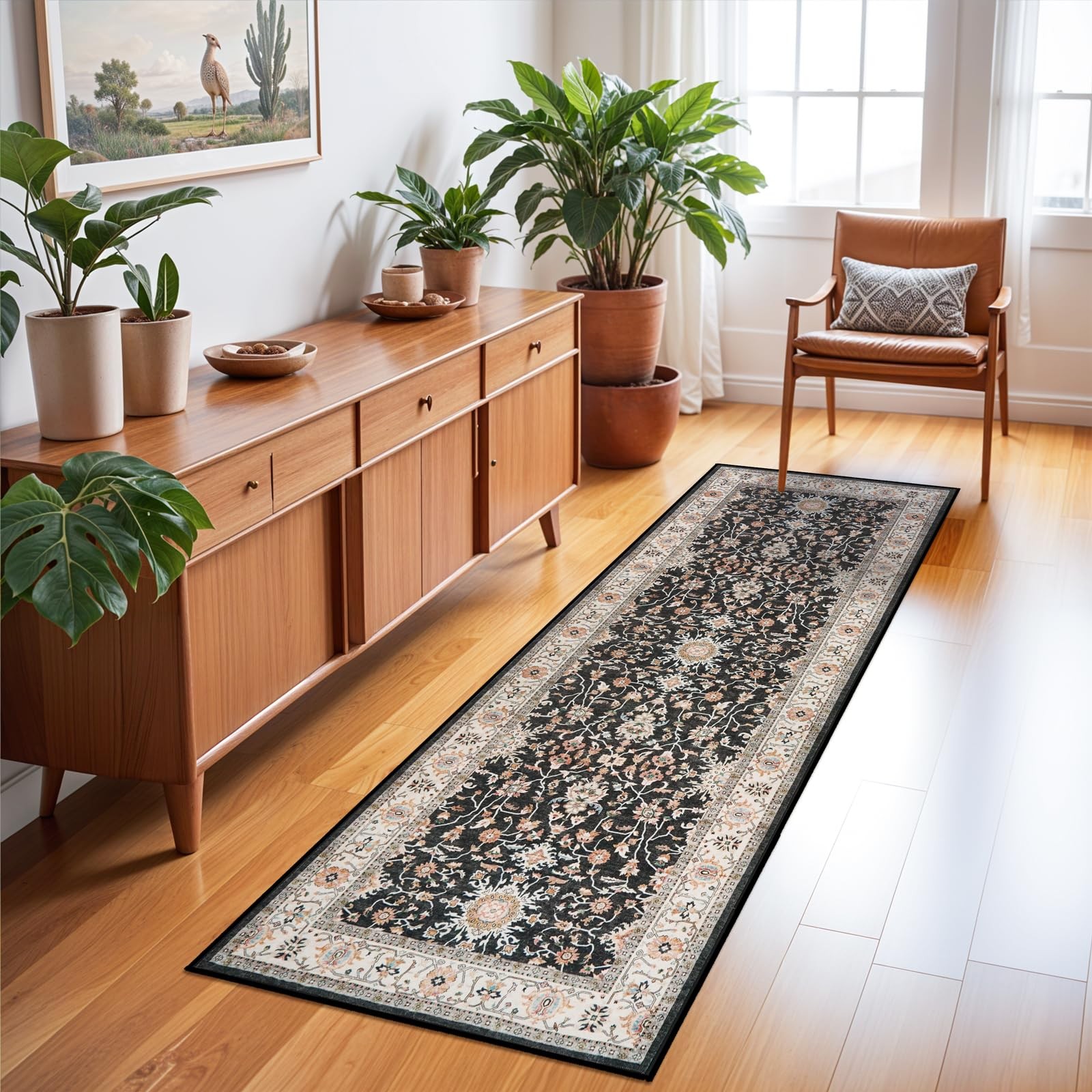 Washable Runner Rug 2x6 - Hallway Runner Rug Non-Slip Kitchen Rugs Non Skid S... gallery