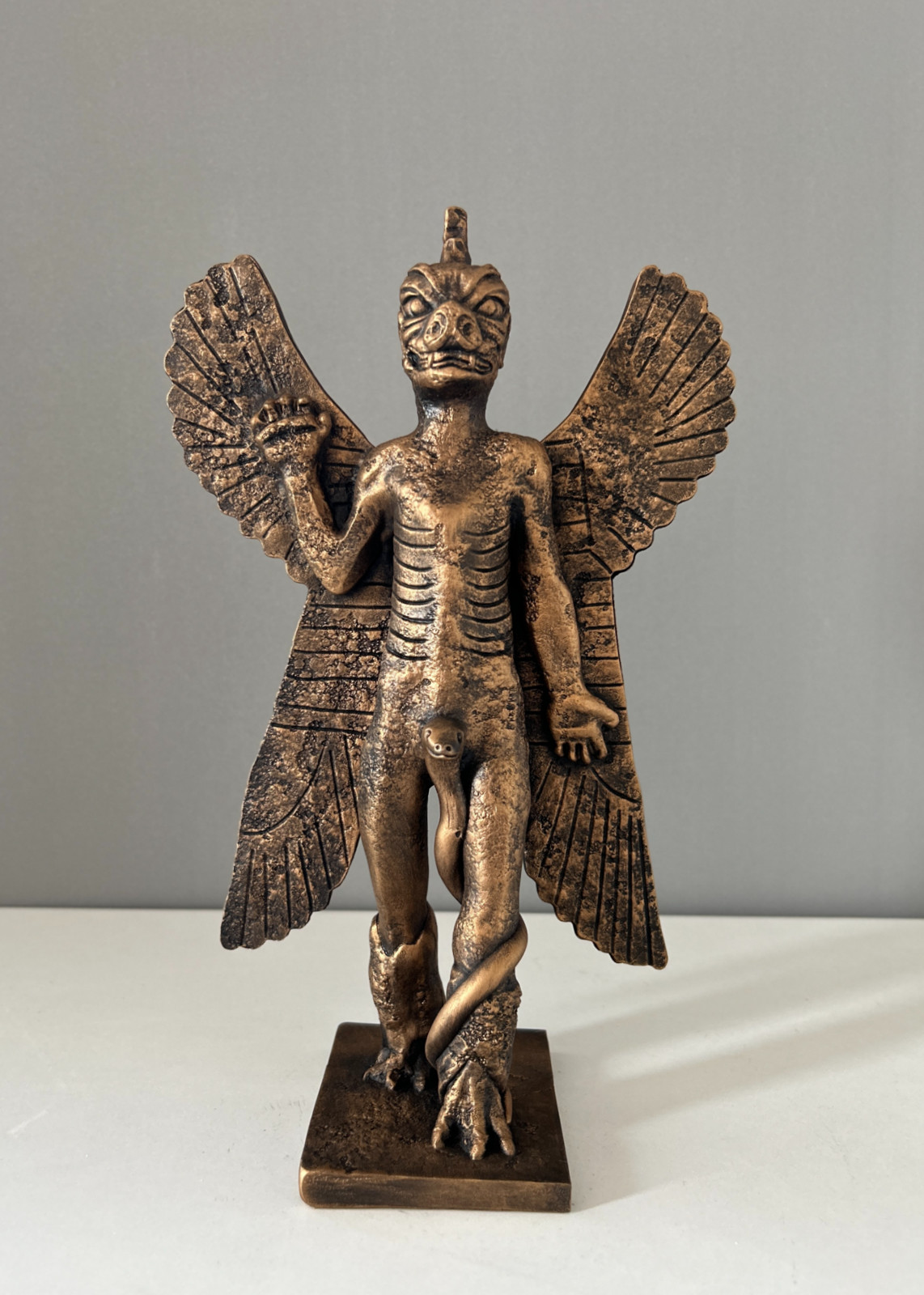 Pazuzu Statue, 30 cm - 12 in, Sumerian Bust Sculpture, Exorcist, Home Decor gallery
