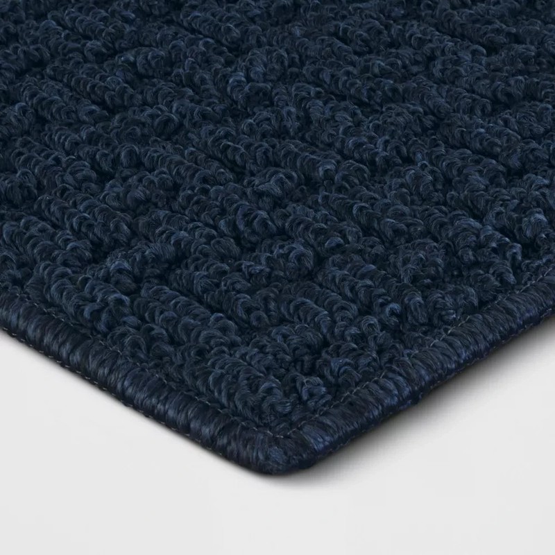 4'x5'6" Washable Solid Machine Tufted Accent Rug Blue gallery