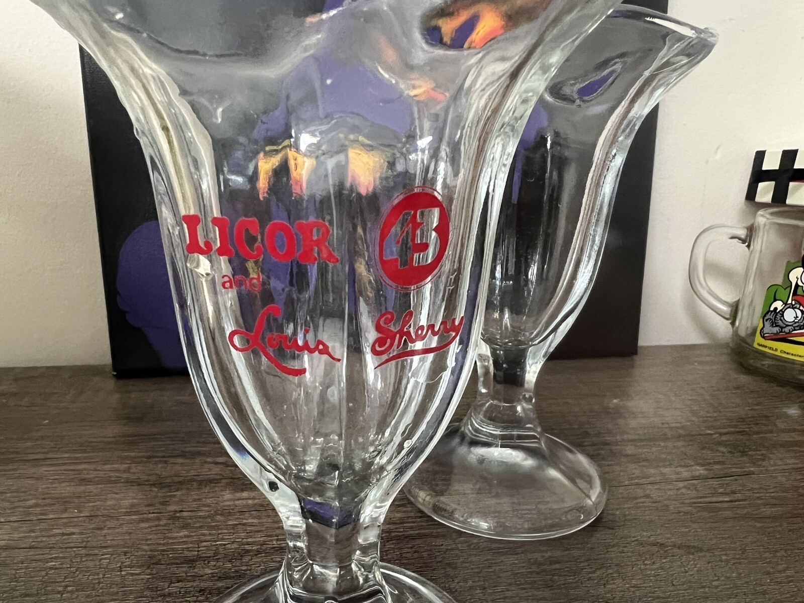 Vtg Licor 43 Cocktail Sundae Milkshake Liquor Glass Promo Louis Sherry Chocolat gallery