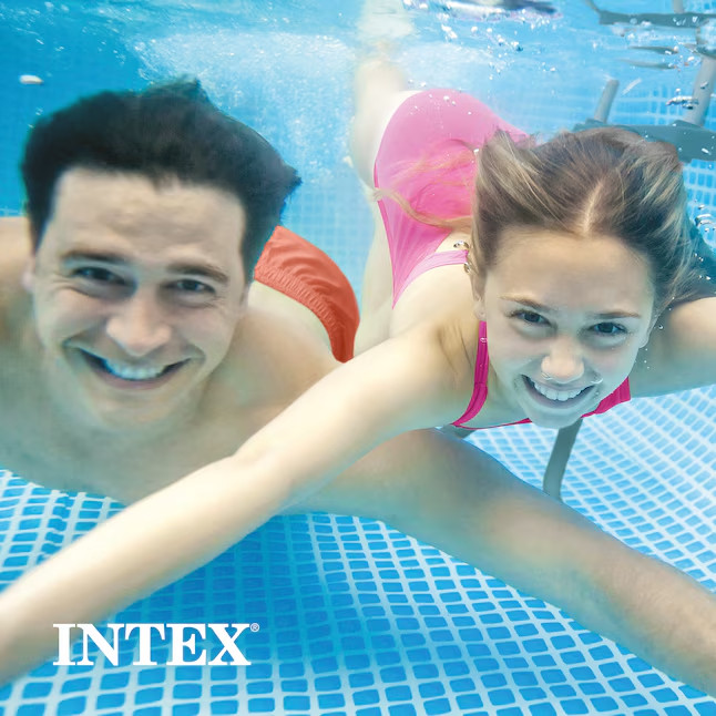 Intex 10-ft x 10-ft x 30-in Inflatable top ring Round Above-Ground Pool gallery