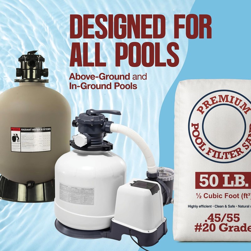 20 Grade Pool Filter Sand - Pool Sand, 50 Pound Bag Silica Sand for Pool Filt... gallery