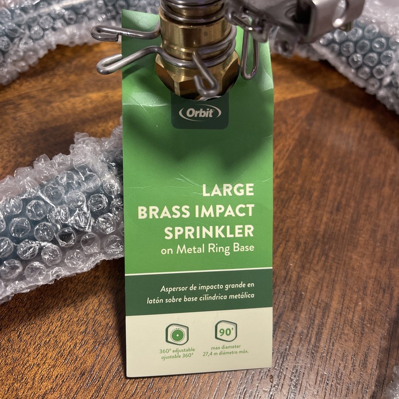 1 Pasture Master 3/4” adjustable Brass Impact Sprinkler & Commercial steel Bases gallery