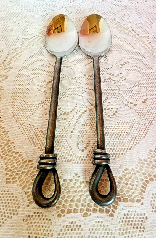 Gourmet Settings Twist & Shout Flatware Rustic Stainless Iron 12 Pc gallery