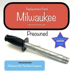 USED Milwaukee Replacement Pipe Handle 43-62-0122 With Handle Grip 43-62-0246