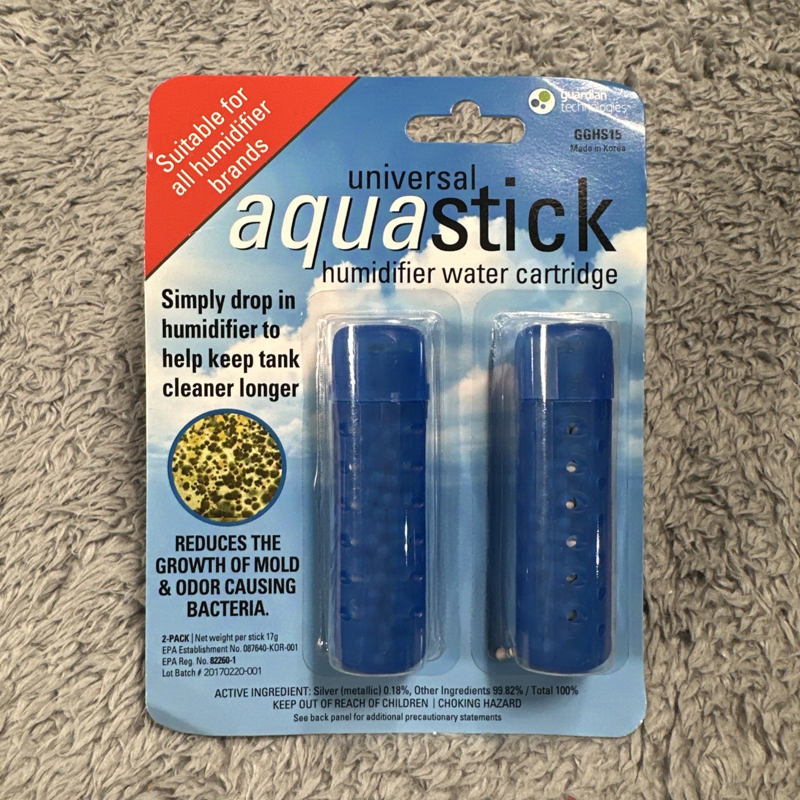 Aquastick Antimicrobial Humidifier Treatment, Universal Fit Reduces Odors 2 Pack gallery