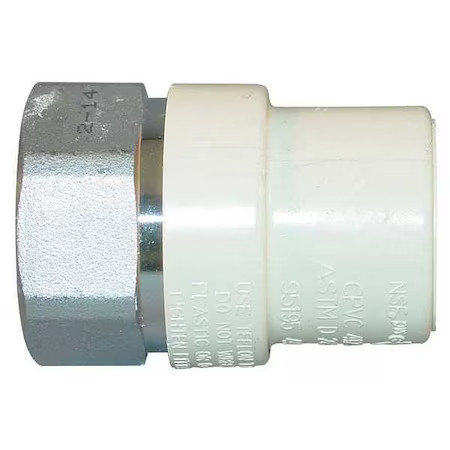 Cpvc Transition Female Adapter, Cts, Schedule Sdr-11, 1/2" Pipe Size, Fnpt X gallery