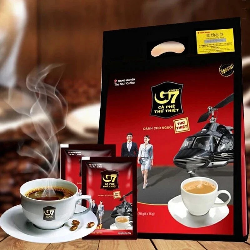 G7 3-In-1 Instant Vietnamese Coffee Strong & Pure Mix 100 Sticks x16g gallery