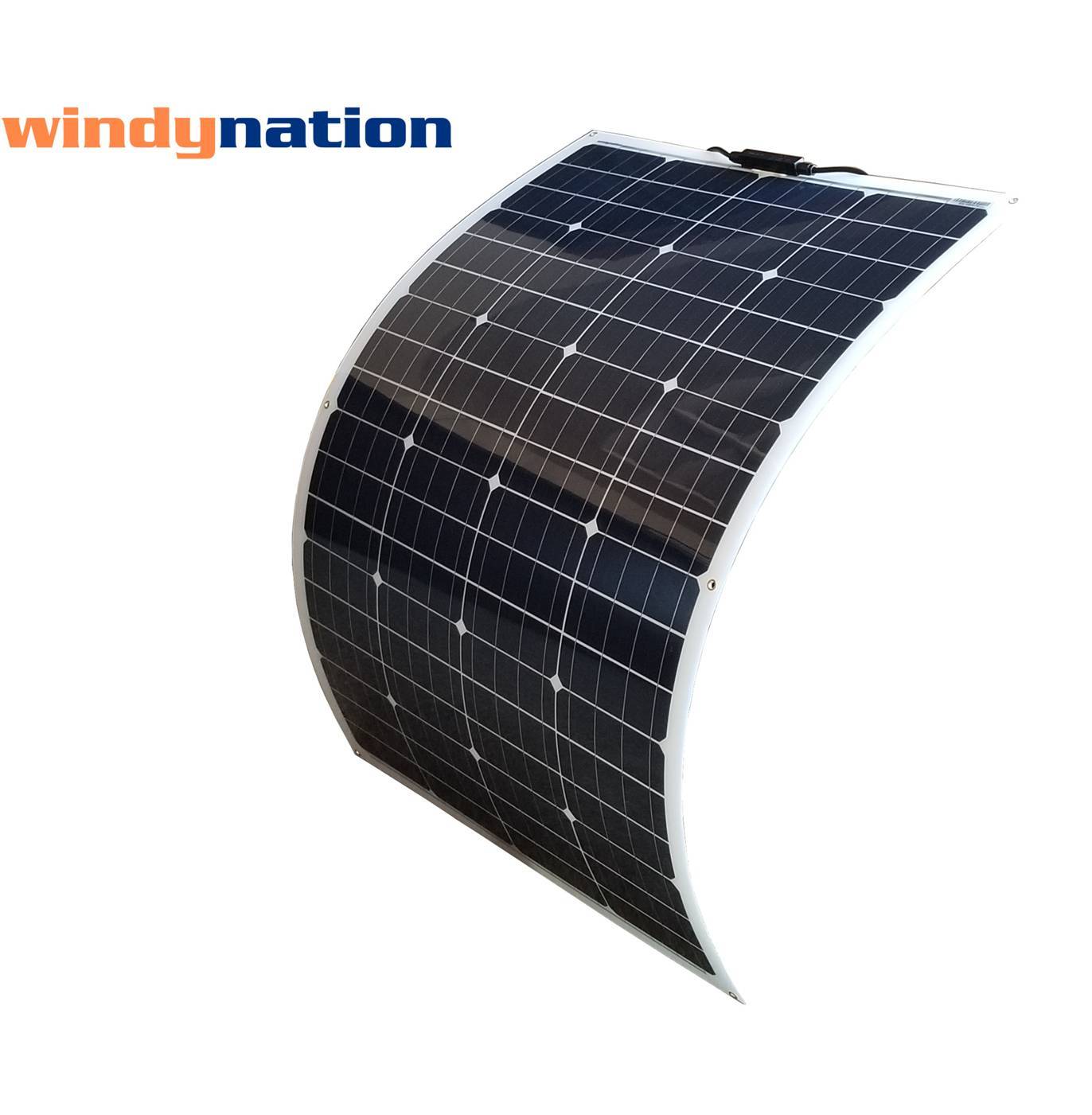 WindyNation 100 Watt 12V Flexible Solar Panel with Monocrystalline Solar Cells gallery