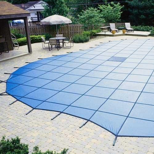 Leslie's Pro Solid Rectangle Safety Cover Blue gallery