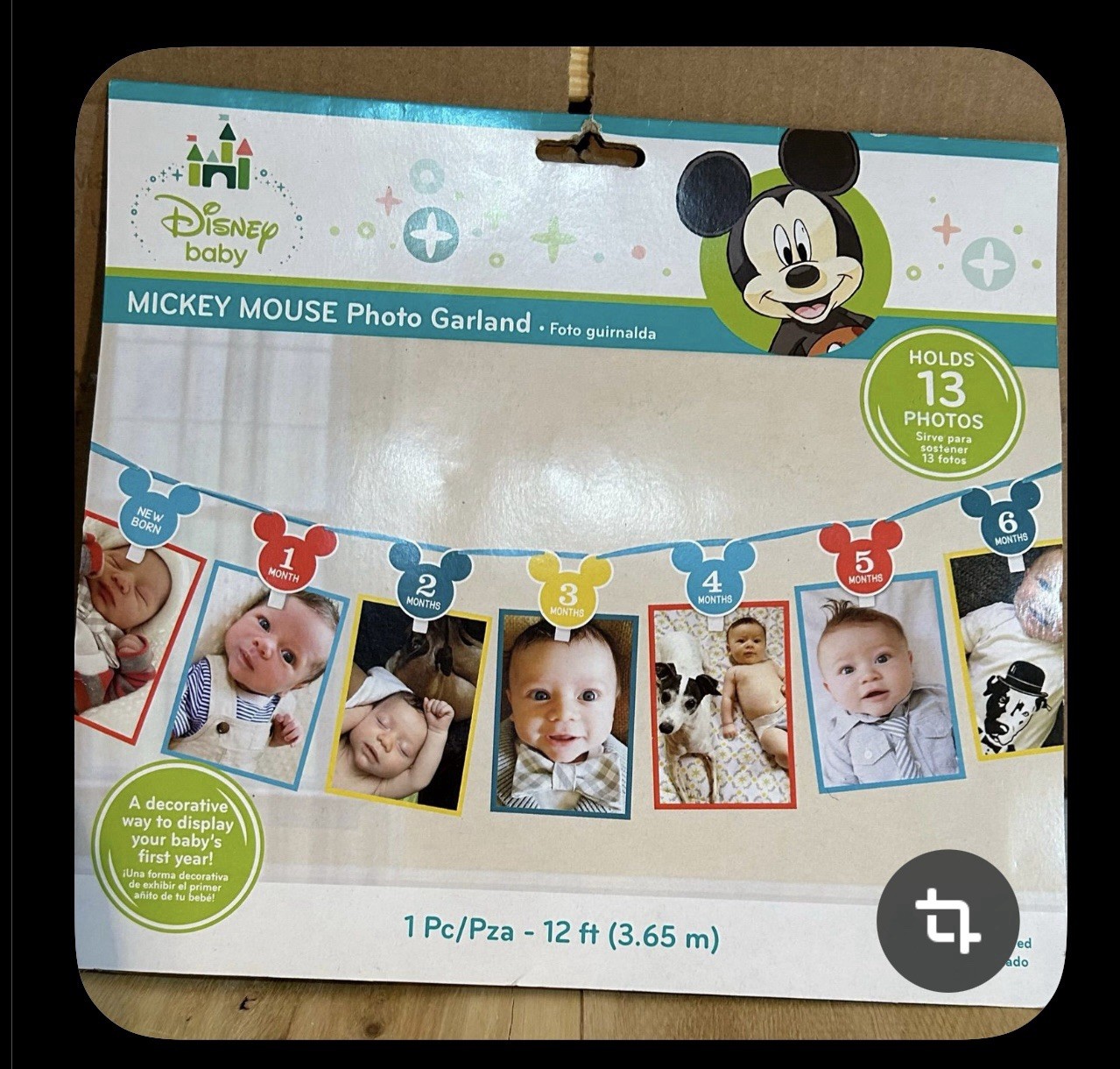 NEW Disney Junior 12’ Mickey Mouse Photo Garland Holds 13 Photos gallery