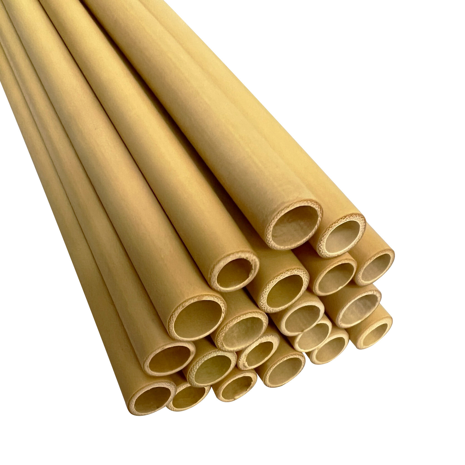 20 Pc Hand Crafted Organic 8" Biodegradable, Reusable Bamboo Drinking Straws gallery