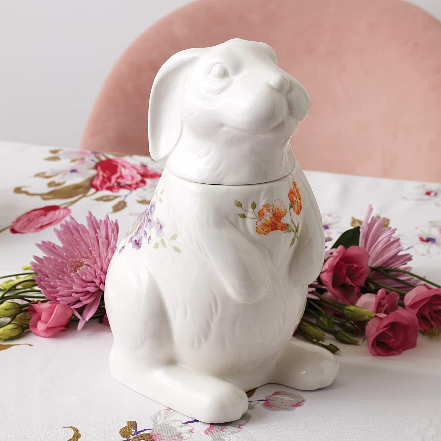 Lenox 893454 Butterfly Meadow Bunny Cookie Jar Multicolor gallery