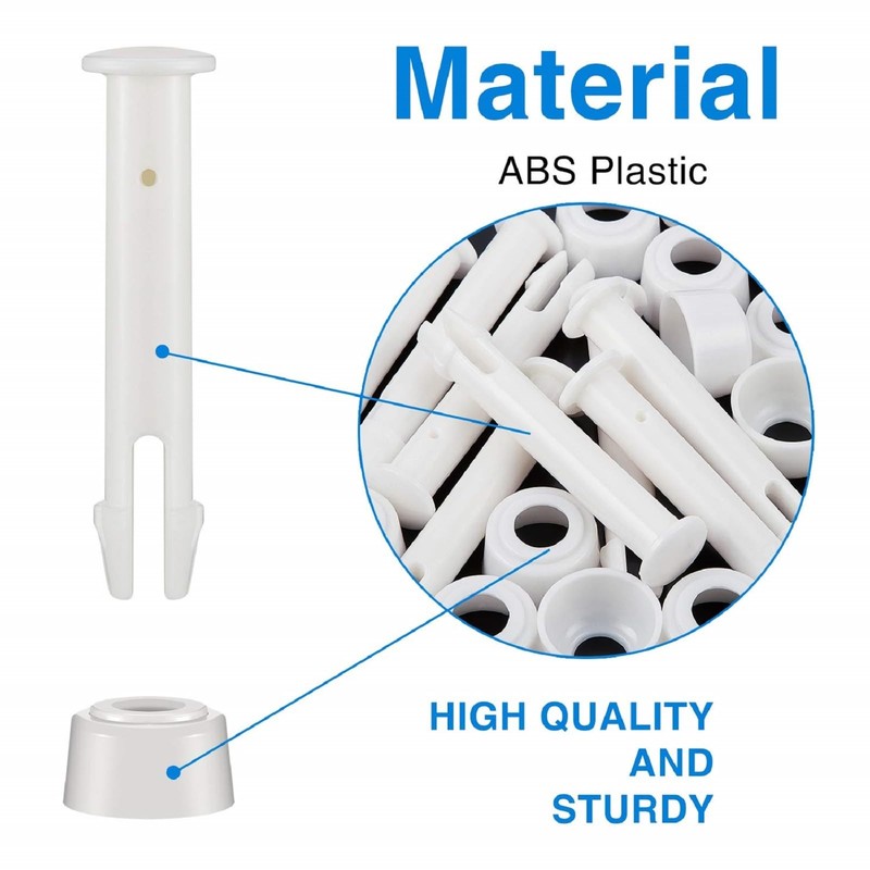 Shappy 36 Pcs Plastic Pool Joint Pins with 36 Pcs Pool Seals Summer Pool Parts gallery