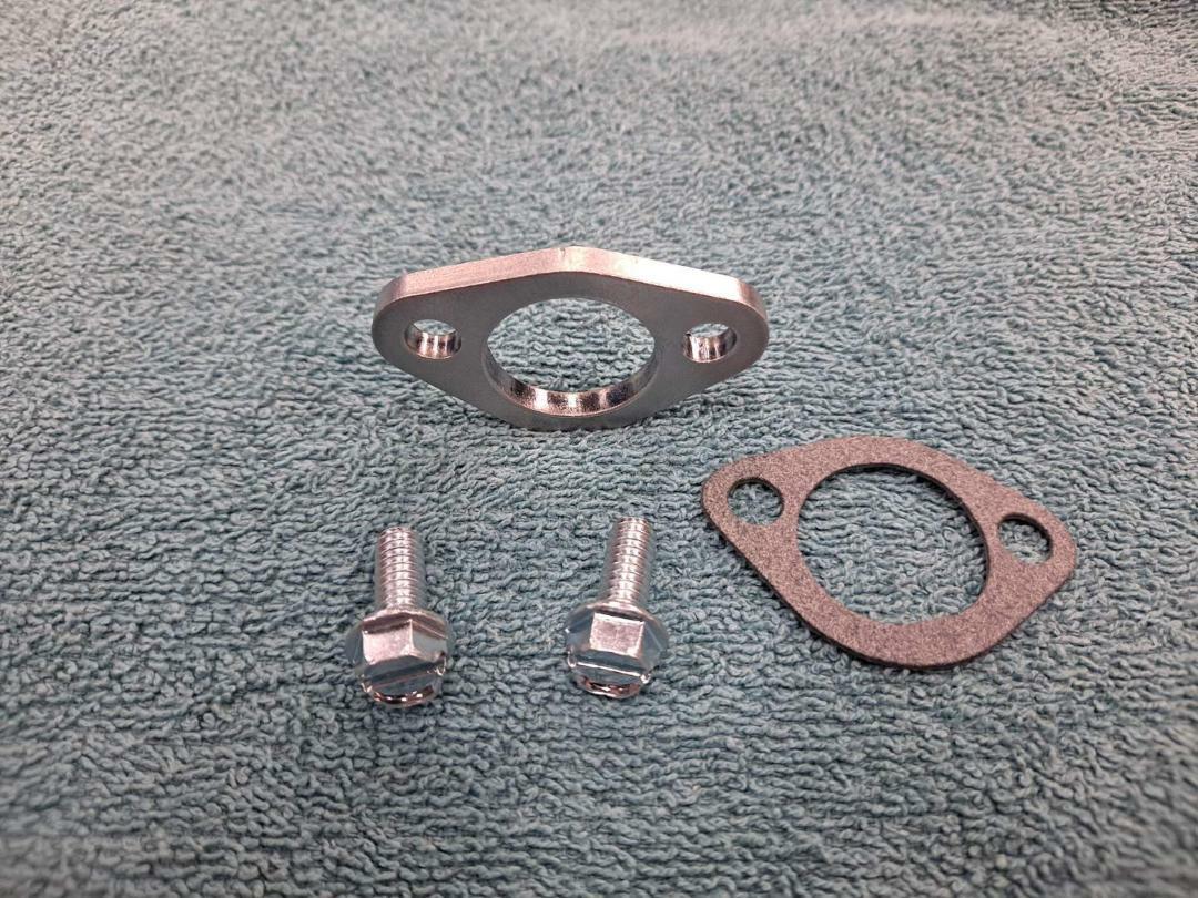Tecumseh HS50 Exhaust Flange Pipe muffler Adapter weld on kit mini bike go kart gallery