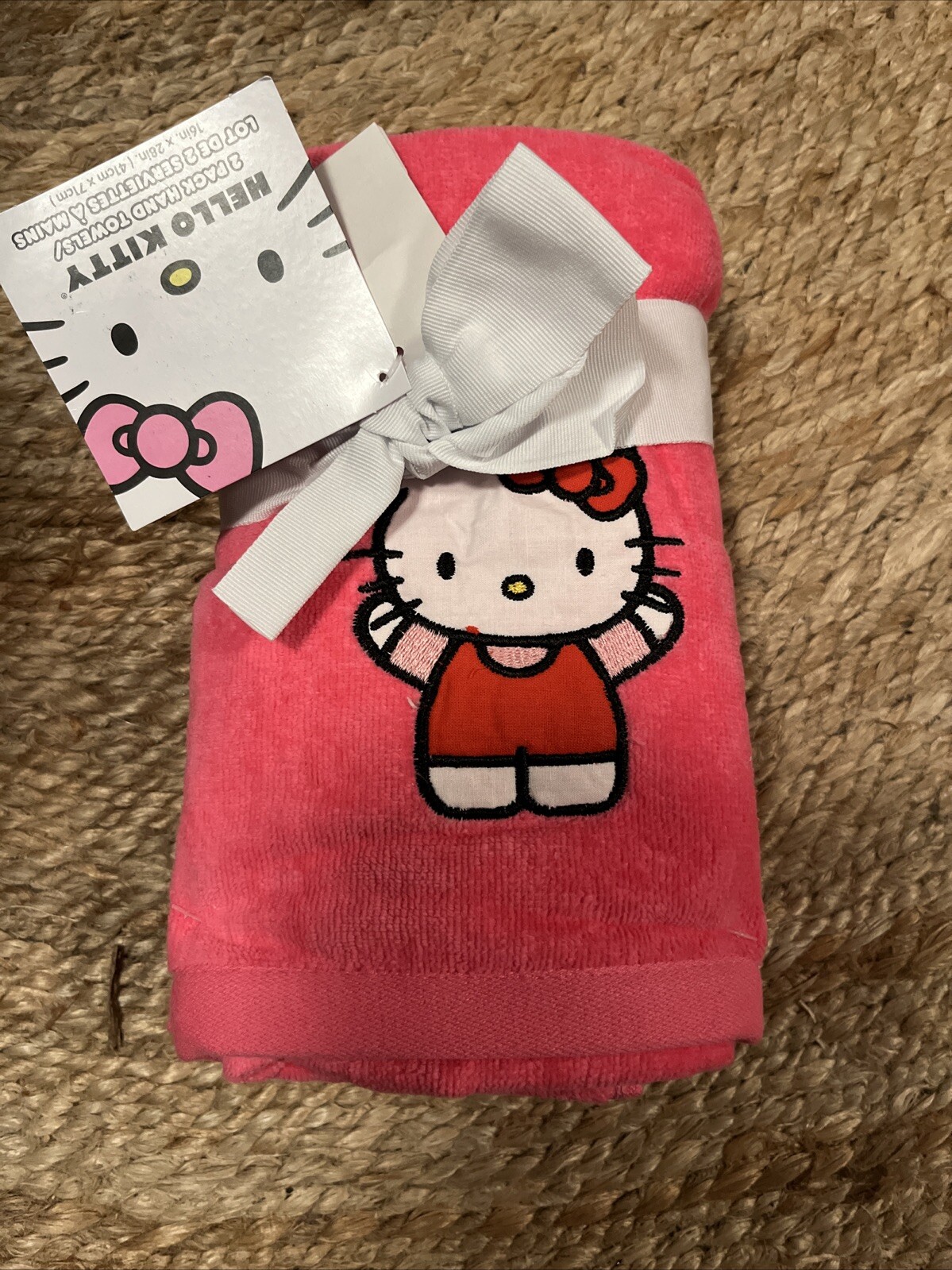 New Hello Kitty Bright Pink Hand Towels Pack Of 2 gallery