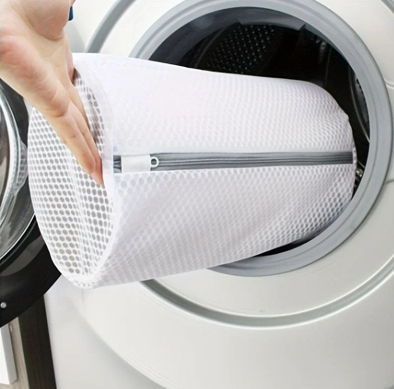 2pcs Durable Mesh Shoe Washing Bags with Zipper Reusable Laundry Protector - NEW gallery