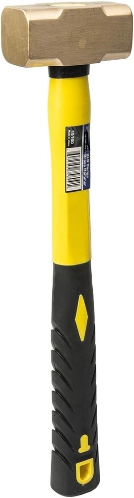 2 Pound Solid Brass Hammer with Hickory Wood Handle Non Marring Non Sparking 2lb