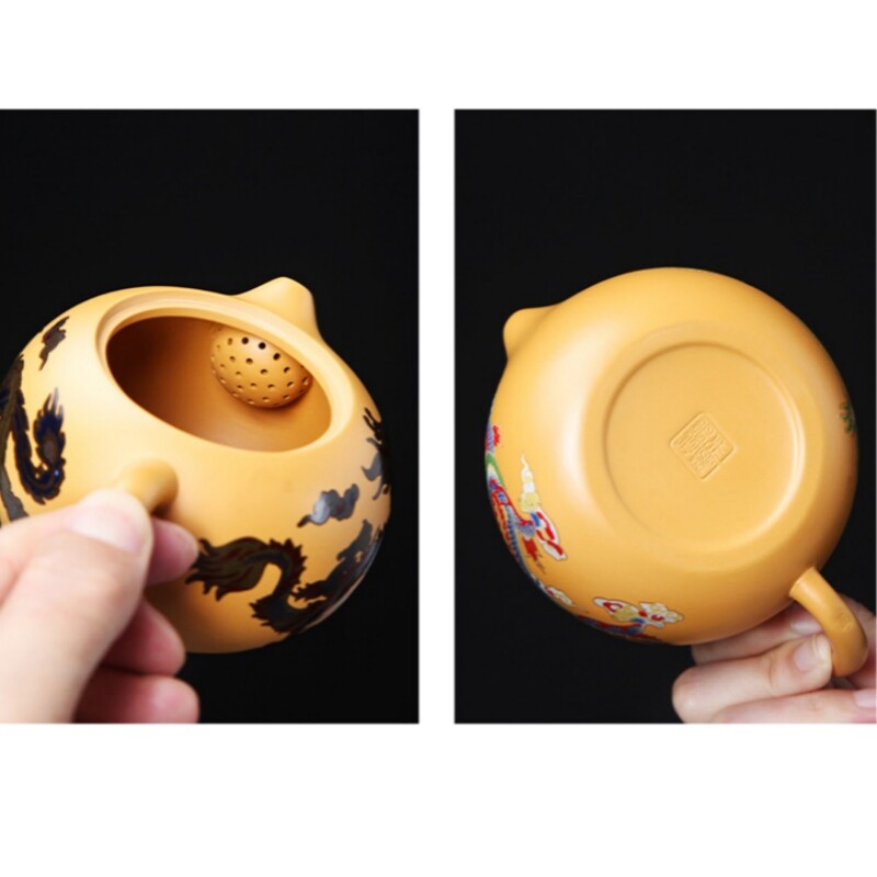 Chinese Tea Pot Color Changes Creative Xishi Pot Real Yixing Zisha Duan Clay New gallery