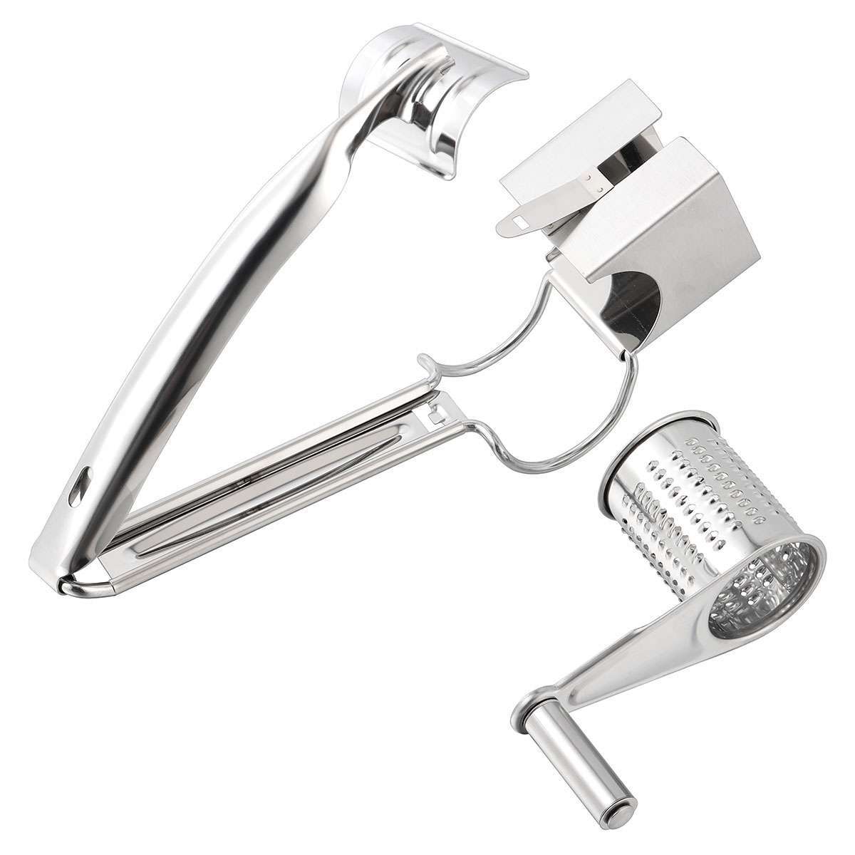 Stainless Steel Hand-Cranked Rotary Cheese Grater Ginger Shredder Kitchen Tool gallery