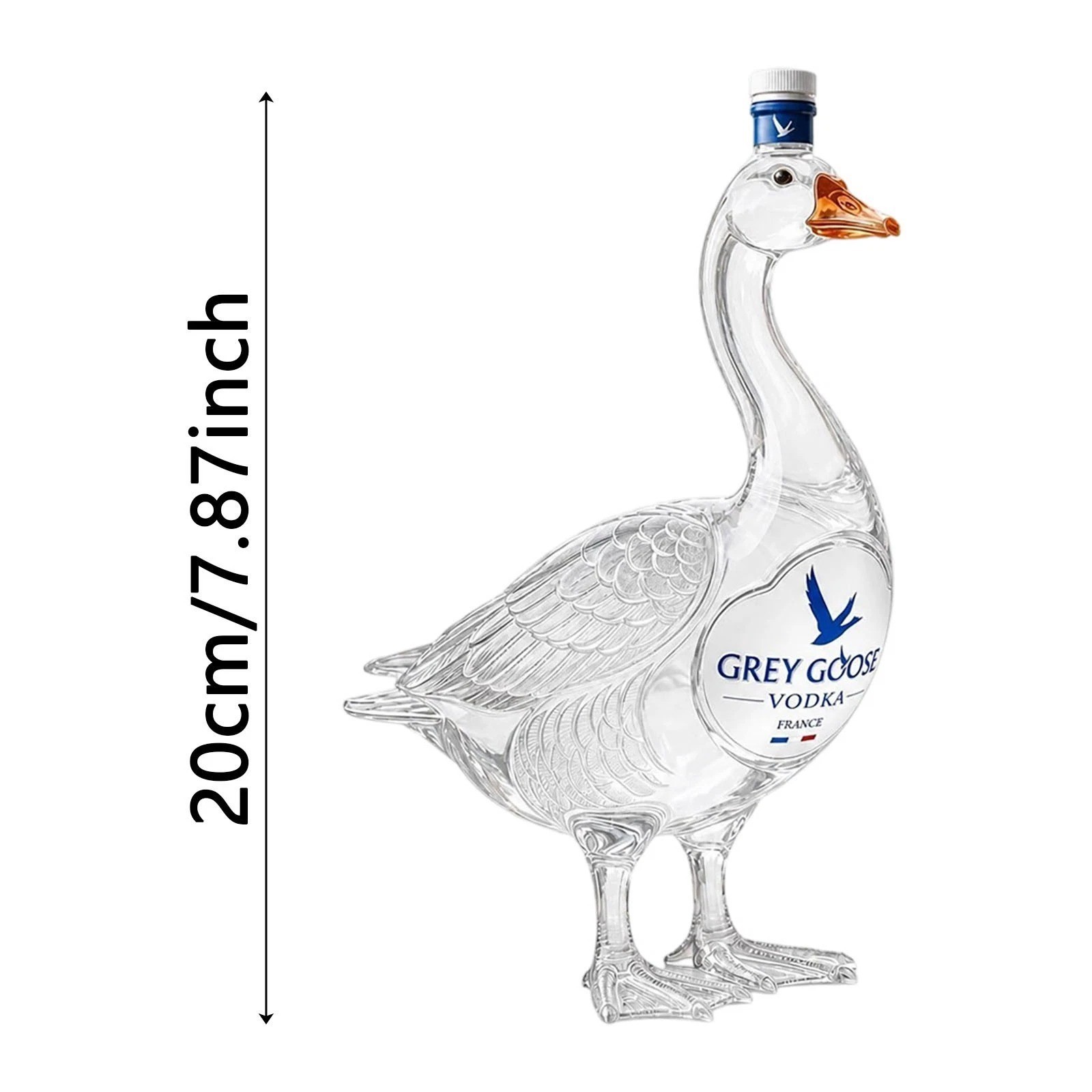 Vodka Decanter Grey Goose Decorative Wine Bottle Collectible Glass For Whiskey gallery