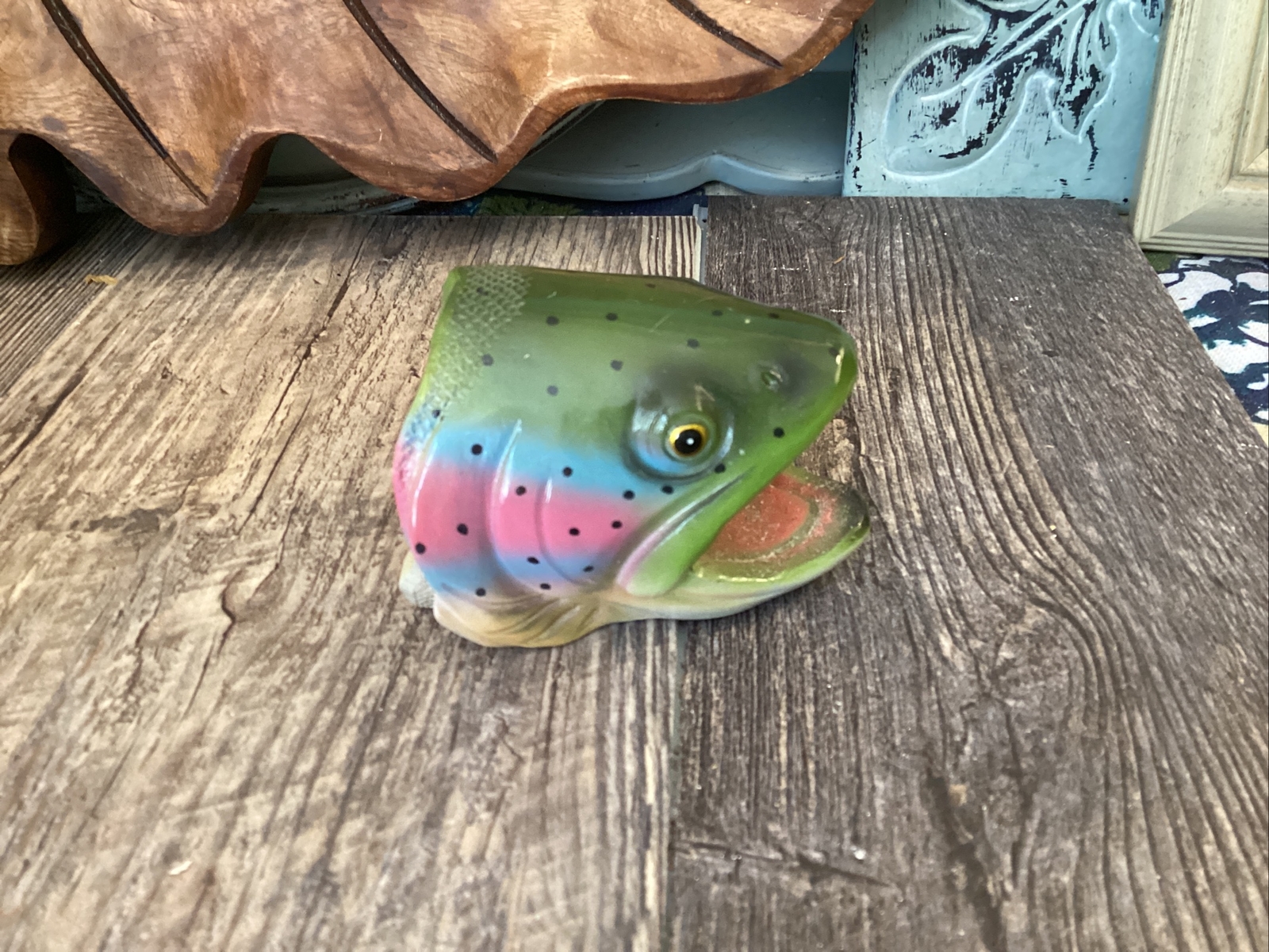 Rainbow Trout Napkin Holders Rustic Cabin Lodge Camp Fishing Dinnerware FISH gallery