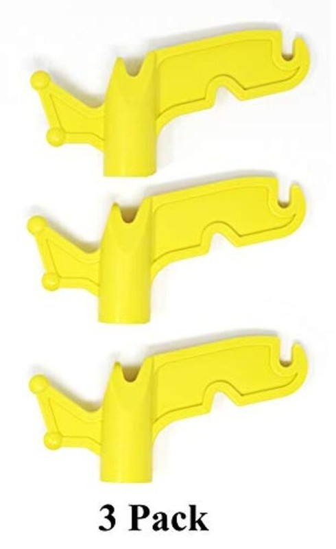 JSP Manufacturing Multi-Purpose Plastic Utility Hook Screw On Pole 3 Yellow gallery