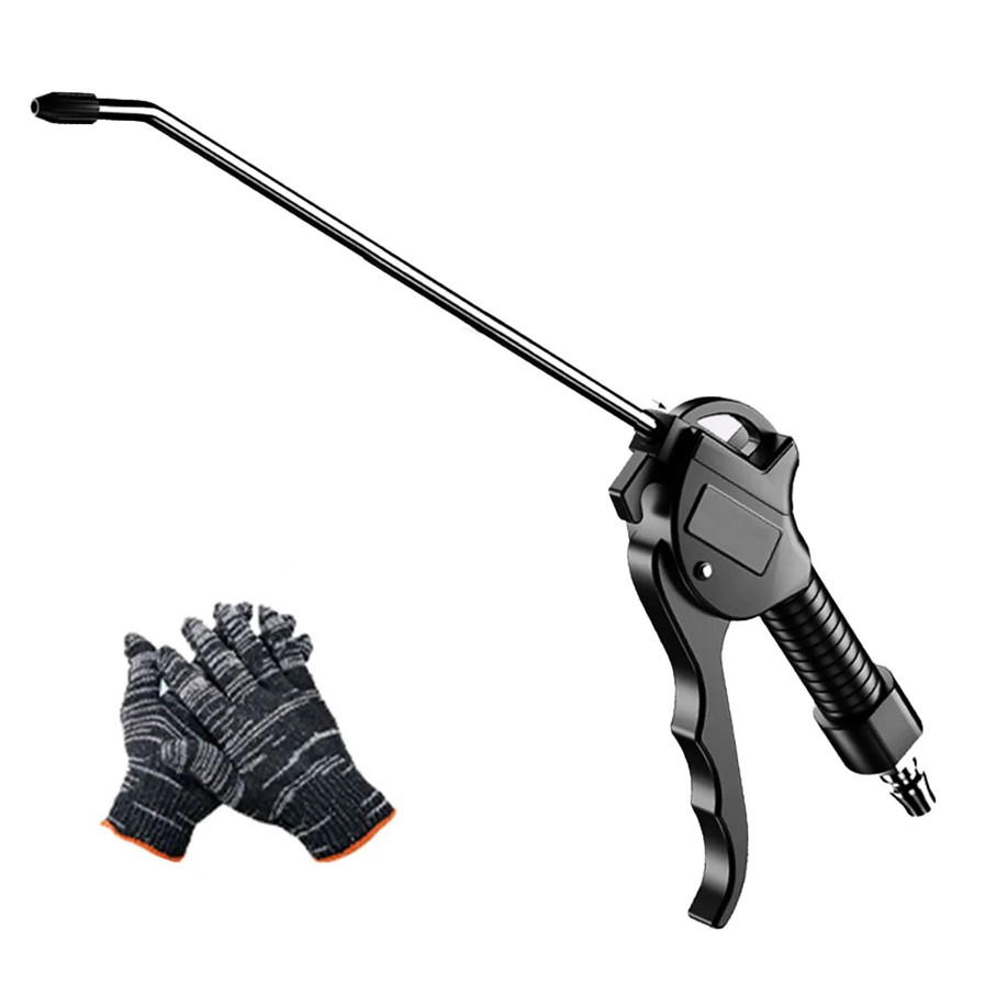 1pc High Flow Air Blow Gun with Angled Bent Nozzle Long Style for Compressor gallery