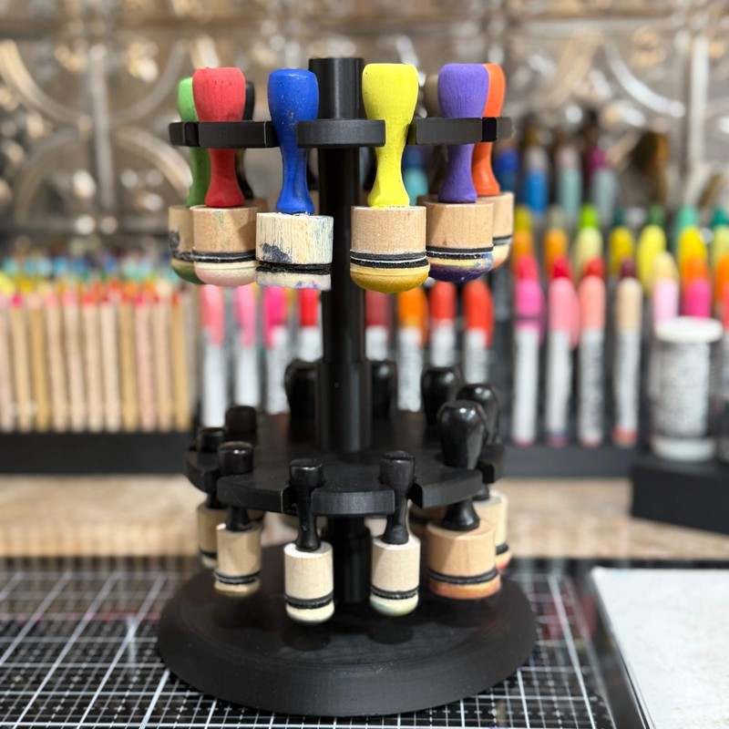 Alcohol Ink Applicator Tool Carousel – Holds 20 Applicators – Craft Storage Orga gallery