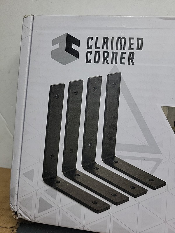 Versatile 8" X 6" Wall-Mount Shelf Brackets Heavy-Duty Iron, 250 lbs Capacity gallery