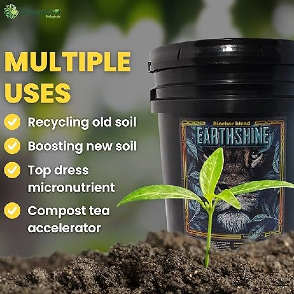 Earthshine Biochar Blend Soil Amendment 30 lbs by GreenGro Biologicals gallery