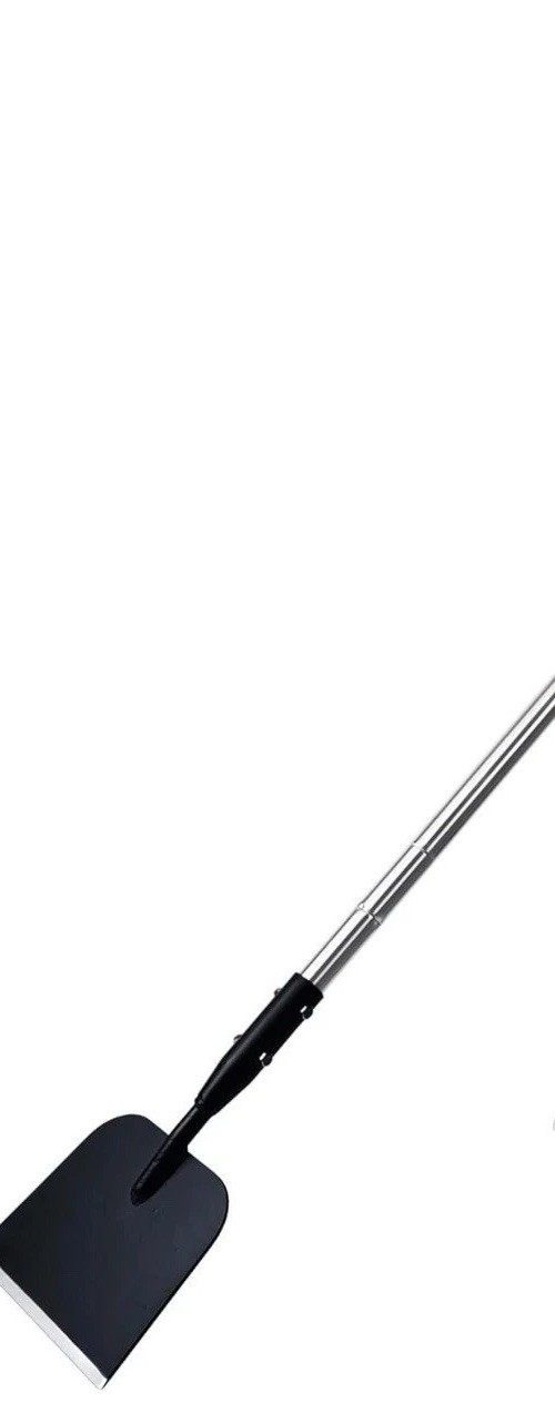 Metal and Plastic Garden Rake with Black and Silver Wide Flat Head gallery