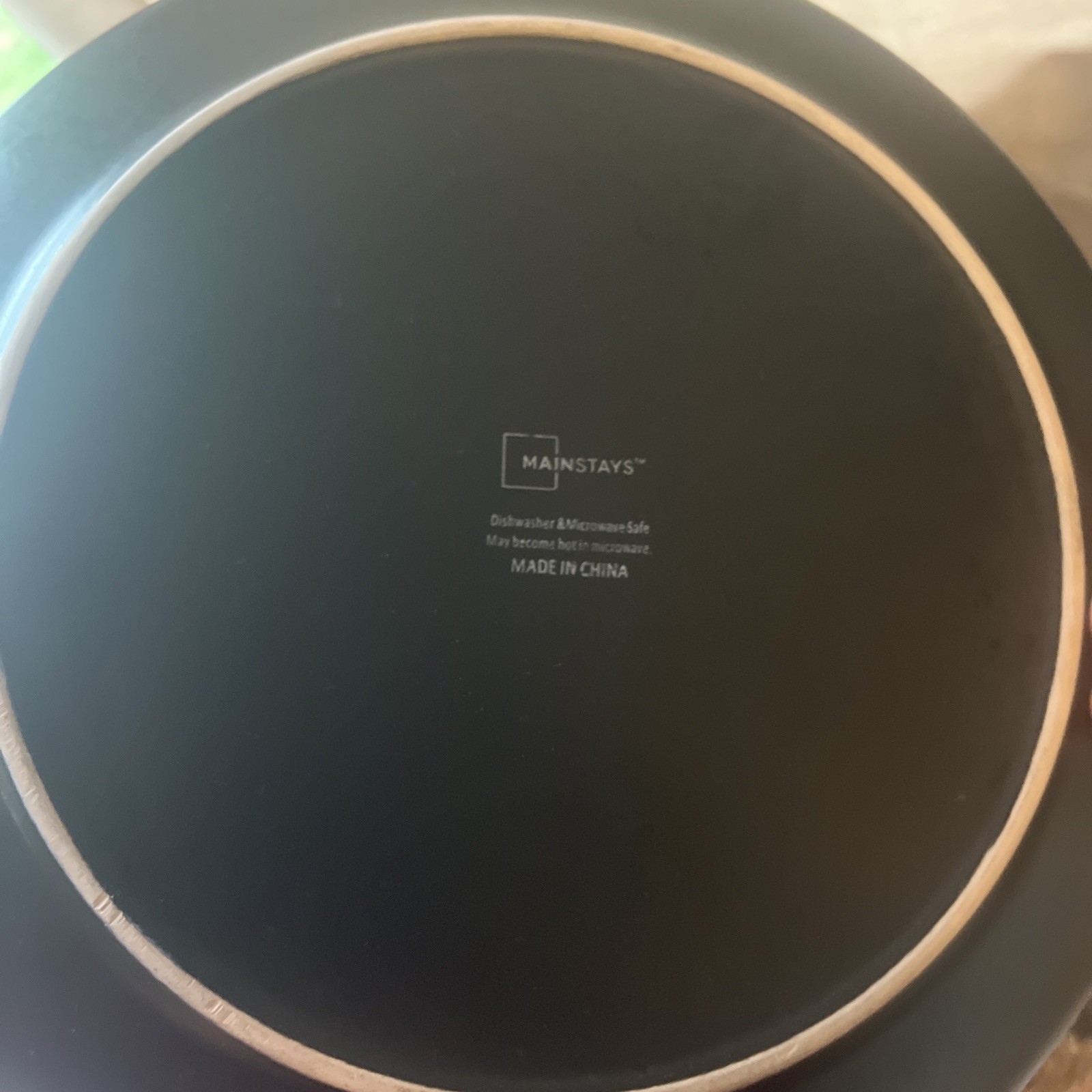 (4 pack) Mainstays Alessandra Matte Black Stoneware Dinner Plate gallery
