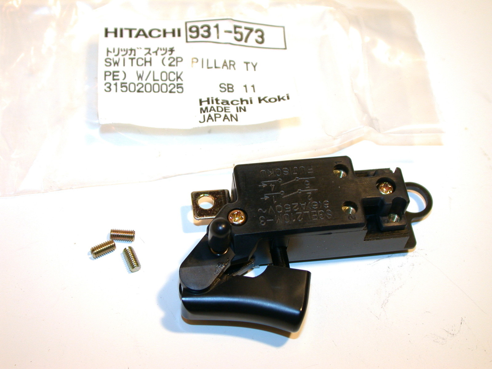 UP TO 6 NEW HITACHI SWITCH FOR SANDER & PLANER 931-573 FREE SHIPPING gallery